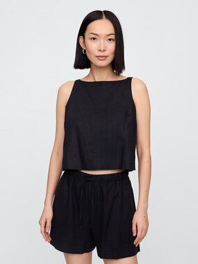 Gap Linen-Blend Apron Top NWT!